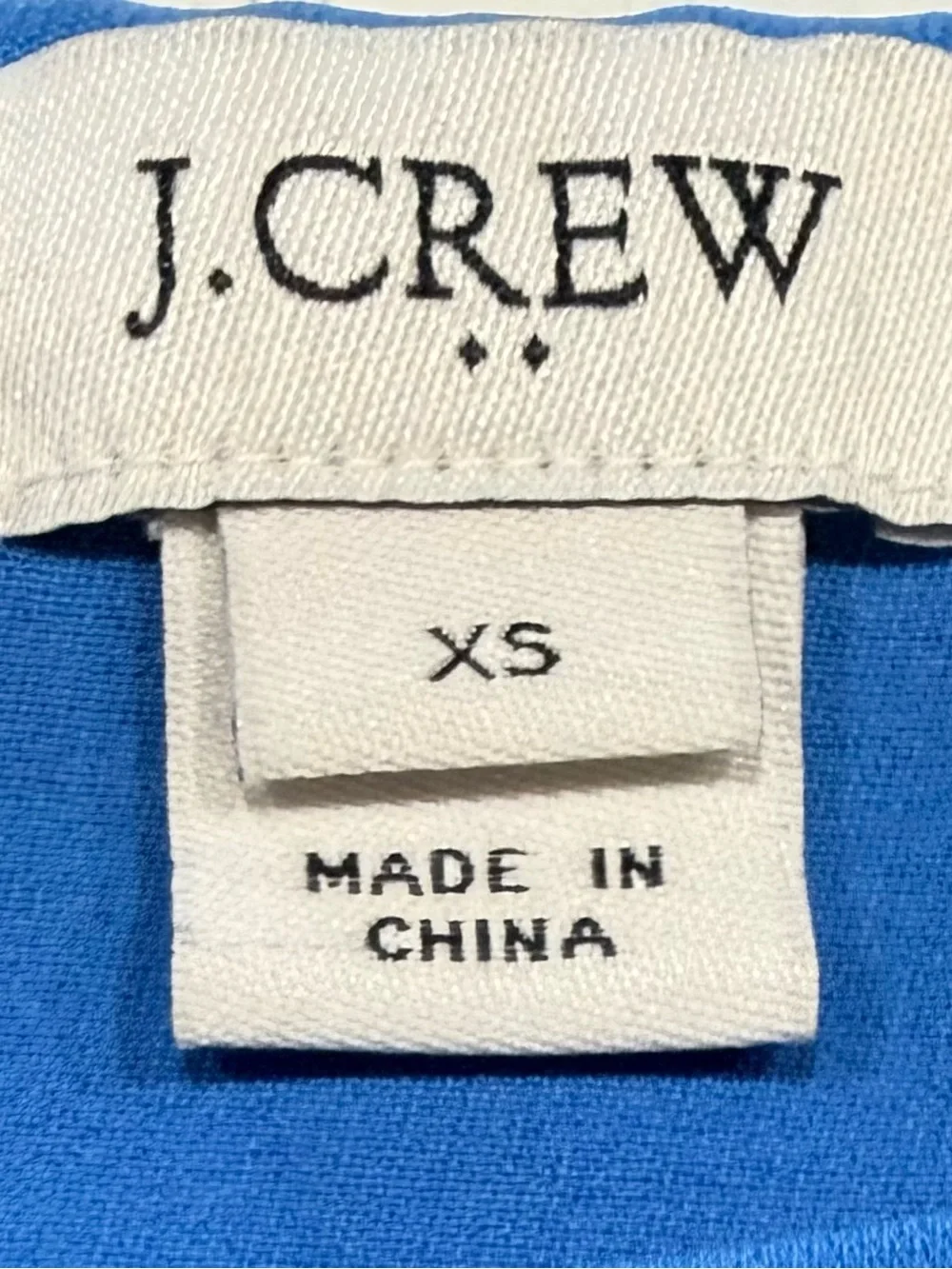 J. Crew Royal Blue Sleeveless Scalloped Hem Tank